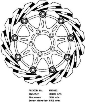 Frixion wave voorremschijven FR7032