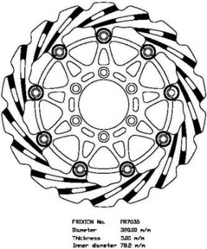 Frixion wave voorremschijven FR7035