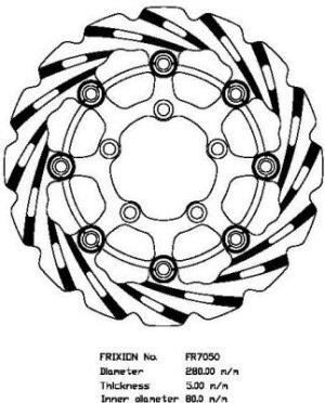 Frixion wave voorremschijven FR7050