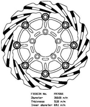Frixion wave voorremschijven FR7055
