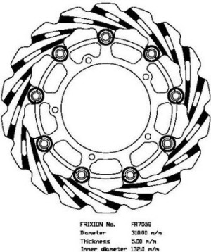 Frixion wave voorremschijven FR7059