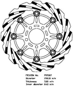 Frixion wave voorremschijven FR7067