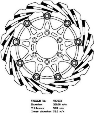 Frixion wave voorremschijven FR7072